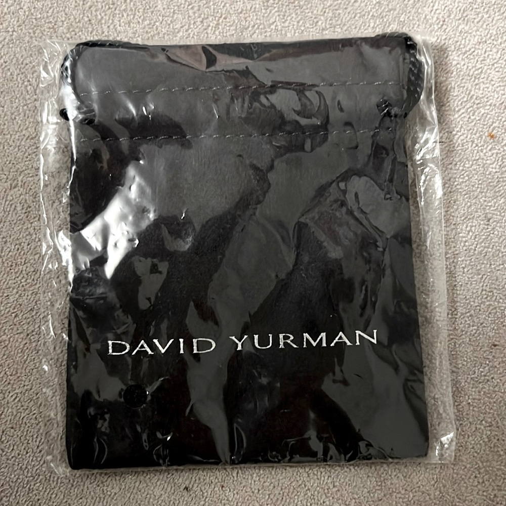 David Yurman Black Velvet Jewelry Pouch with Logo